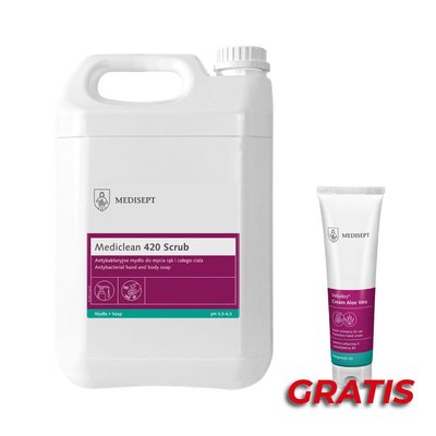 MediClean 420 Scrub 5 l + Velodes Cream Aloe Vera 100 ml GRATIS