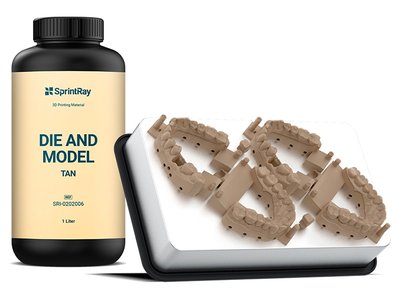 SprintRay - Die and Model, tan