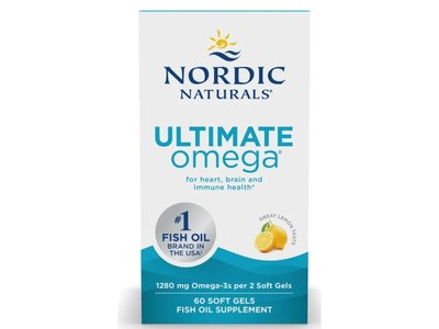 Nordic Naturals - Ultimate Omega, 1280 mg citrón, softgel kapsle