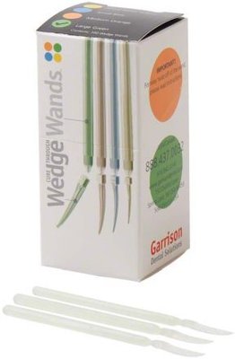 WedgeWands Clear - klínky, 100ks velké zelené