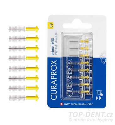 Curaprox CPS 09 Prime REFILL mezizubní kartáčky, 8ks (blistr)