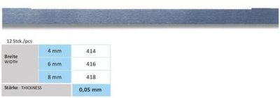 Steel Strips Serrated 4 mm/0,05 mm