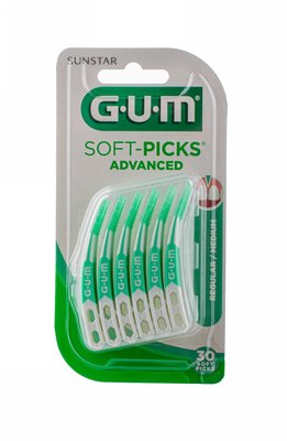 GUM Soft Picks Advanced mezizubní kartáčky Regular 30 ks
