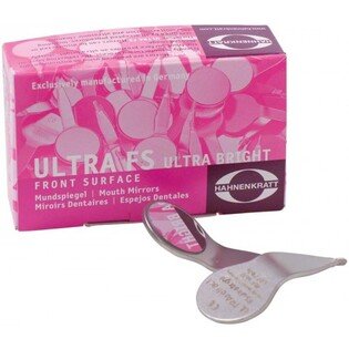 Lusterka przedniopowierzchniowe płaskie nr 5 Retract Ultra FS 6szt/op pełny uchwyt, Ultra Bright Hahnenkratt