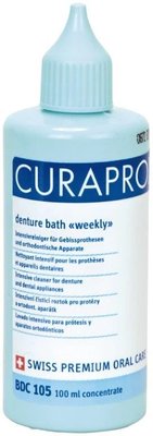 Curaprox BDC 105 Weekly - płyn do czyszczenia protez, butelka 100ml