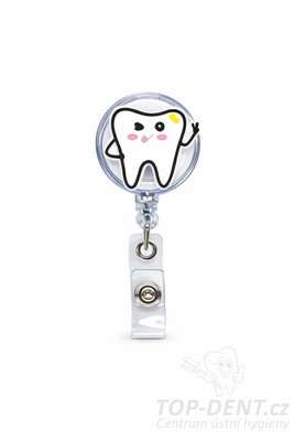 Navíjecí klip pro visačku, 1 ks (vzory dental) - Vyberte motiv: Mrkající zub
