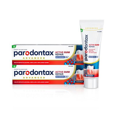Parodontax Aktivní obnova dásní Whitening zubní pasta 2×75 ml