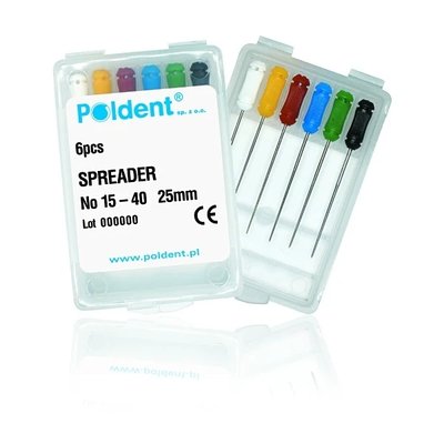 SPREADER PALCOWY POLDENT ROZPYCHACZ DO GUTAPERKI - WARIANTY