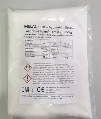 Melaclean desinfekční čistidlo 850g prášek do myčky