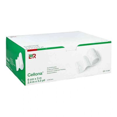 Vata syntetická pod sádru Cellona 6 cm x 3 m, 6 ks