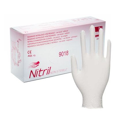 Rukavice Dona "L" 100ks nitril bílé - L