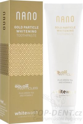 Whitewash Nano Gold bělící pasta s částečky zlata, 75ml