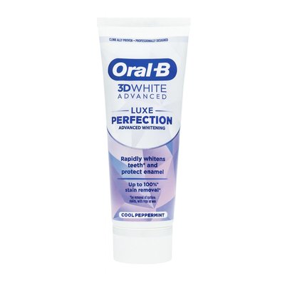 Oral-B 3Dwhite Advanced Luxe Perfection Whitening zubní pasta 75 ml
