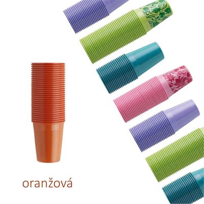 Kelímky Monoart Euronda 200ml oranžové 1000ks