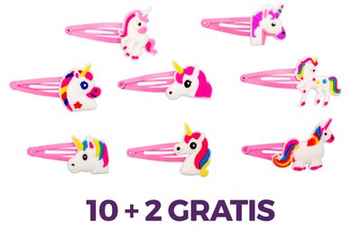 Zabawka - Spinka do włosów jednorożec 10+2 GRATIS
