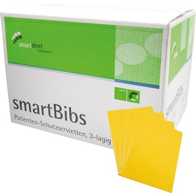 smartdent smartBibs 33 x 45cm Žlutá 500ks