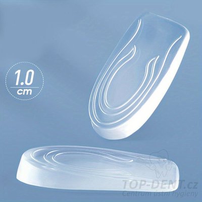 Gelové podpatěnky 1 cm (transparent), 2 ks