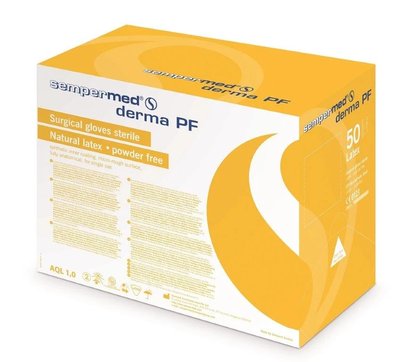 Rękawiczki sterylne antyalergiczne Semper Derma - WARIANTY