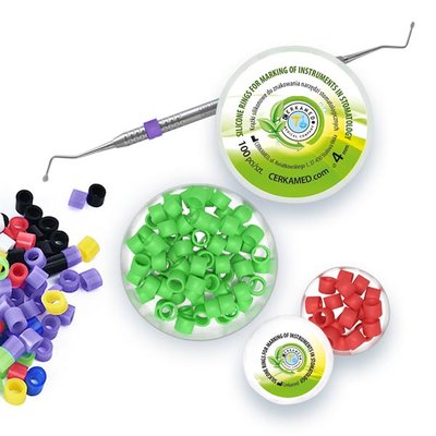 Silicone rings - kroužky k označování nástrojů Cerkamed - 100 ks