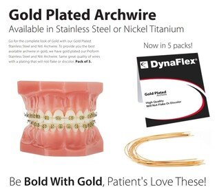 ŁUKI GOLD NITI 014 GÓRA PROFORM . 1op/ 5 szt GOLD NITI WIRE 042 UPPER WIRE pack of 5