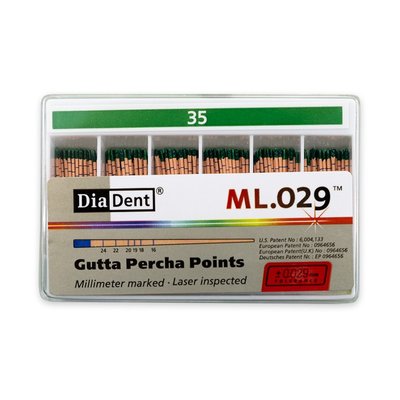 DiaDent Gutaperčové Čepy ML.029 02Taper ISO35 120ks
