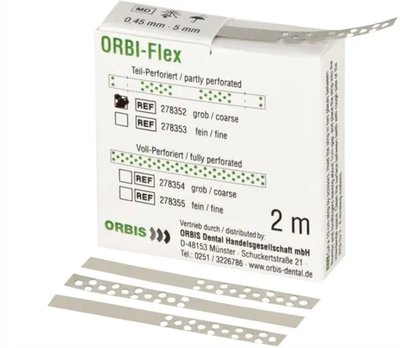 ORBI-Flex separační pásek, částečně perforovaný, jemný, 2 m