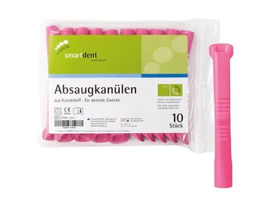 Smart odsávací kanyly, 10ks růžové