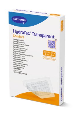 HydroTac Transparent Comfort 6,5 × 10 cm (2,5 × 6 cm) 10 ks