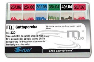 Gutta-percha M TWO 457 asortyment VDW 60szt/opak. 28mm