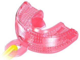 Trainer Myotalea® Myochew™ Różowy dla dzieci w wieku od dwóch do ośmiu lat Ortodontyczna wkładka-szczoteczka do żucia