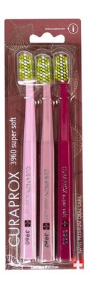 Curaprox CS 3960 Supersoft Ginkgo zubní kartáček 3 ks