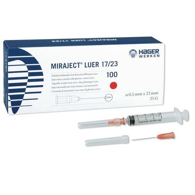 Miraject LUER 17/23 0,5mm 23mm 100ks