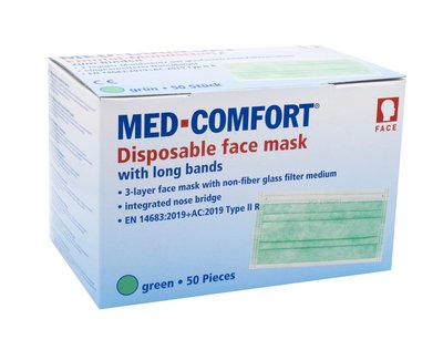 Ampri Med-Comfort ústenka s gumičkou - ZELENÁ 50 ks