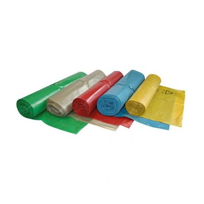 Pytel na odpad LDPE 70 x 110 cm, 120 l, 25 ks v roli - Černá