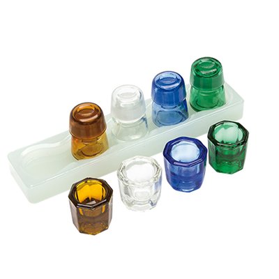 Stojan na lékovky Larident - Skleněný stojan