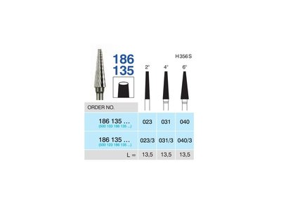 Tvrdokovová fréza - kónus, 186135, průměr 3,1mm