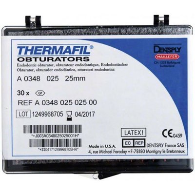 Thermafil Obturator 30ks 25/25mm červená