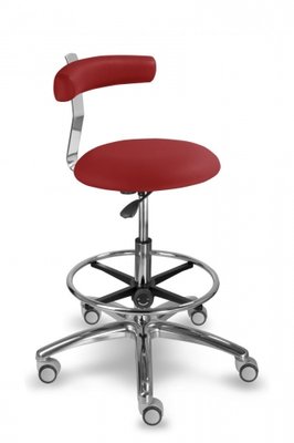 MAYER Stolička s oporou zad 1240 dent, červená - Mediflex