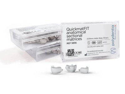 POLYDENTIA - QuickmatFIT sectional matrices 0,04 molar deep 50pcs