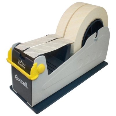 Držák na 1(2) lepící pásky do š. 50 mm, konstrukce zabraňující pohybu