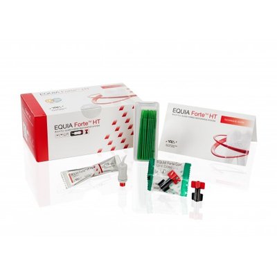 GC EQUIA Forte HT, Intro Pack, A2 (20 kapslí,1xEquia Forte Coat,25x aplikační štětečky)