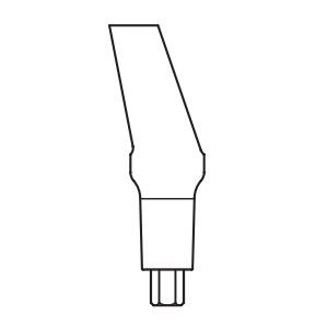 Abutment nakloněný 15° žlutá 4,1/10 mm 1 ks