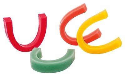 ORBIS Skusové valy předtvarované, červené, tvrdé, balení 100 ks