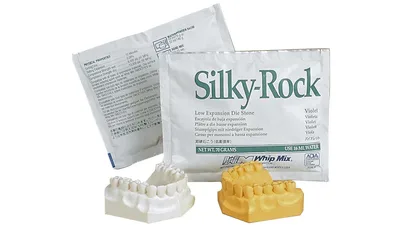 Silky-Rock - Packung 120 x 70 g Superhartgips weiß