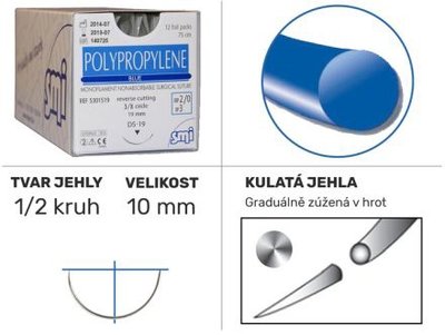 Polypropylene UP6/0 HR10