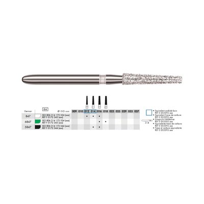 Diamant - dlouhý kónus FG SC 016 (6ks)