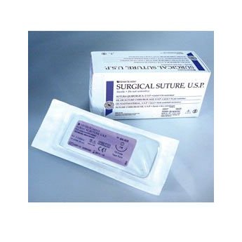 HS-šití PGA fialové vstřebatelné jehly RC18 USP 4-0/O 70 cm x 12 ks QQ