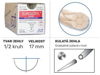 Surgicryl Rapid UP4/0 HR17