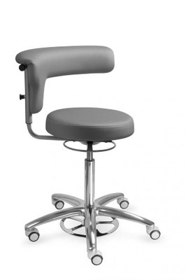 MAYER Stolička s otočnou oporou zad a loktů 1284G clean, tmavě šedá - SILVERTEX