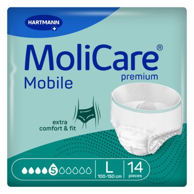 MoliCare Mobile 5 kapek vel. L natahovací kalhotky 14 ks